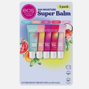 eos 24H Moisture Super Balm Set - Pink, Red, Purple Shades